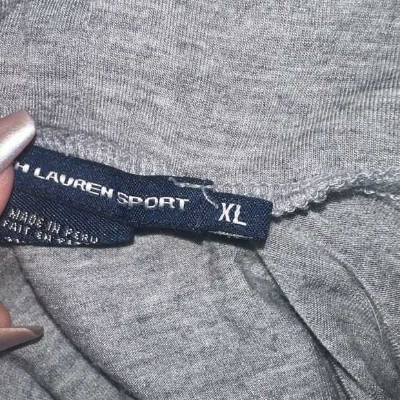 Ralph Lauren T-Shirt Womens XL Gray Pony Logo Turtleneck Long Sleeve - Picture 5 of 10